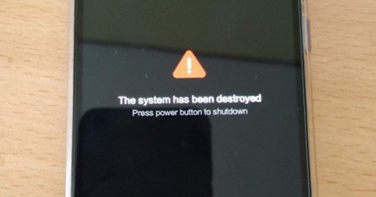 Redmi 7a System Has Been Destroyed
