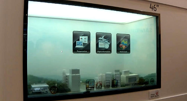 Samsung создал окно-дисплей