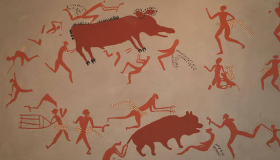 Первобытные художники рисовали живыми красками