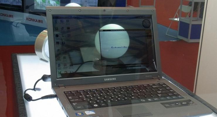 Samsung выпустил ноутбук с прозрачным экраном