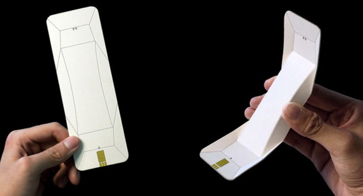 Китайский дизайнер придумал бумажный телефон-трансформер