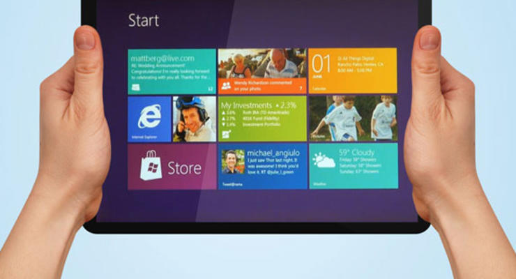 Планшеты на Windows 8 появятся в следующем году