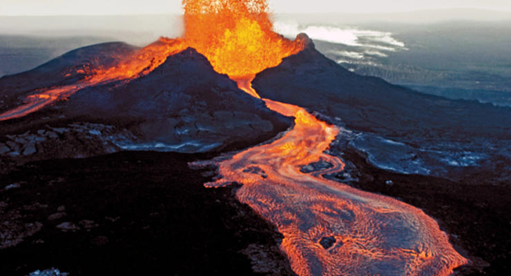 Извержение вулкана на Гавайях (ВИДЕО)