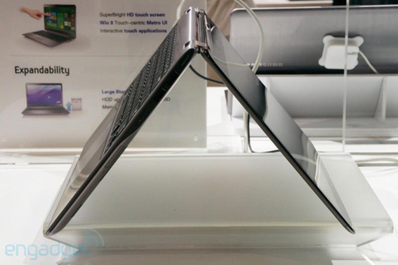 Samsung показал ультратонкие ноутбуки с сенсорным экраном / engadget.com