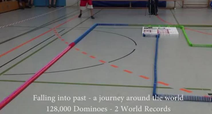 Эффект домино: установлен мировой рекорд по падающим костяшкам (ВИДЕО)