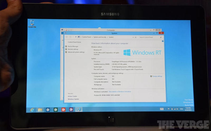 IFA 2012: Samsung представил планшет на Windows / theverge.com