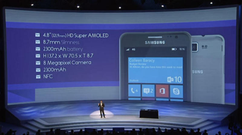 IFA 2012: Samsung представил первый телефон на Windows Phone 8 / theverge.com