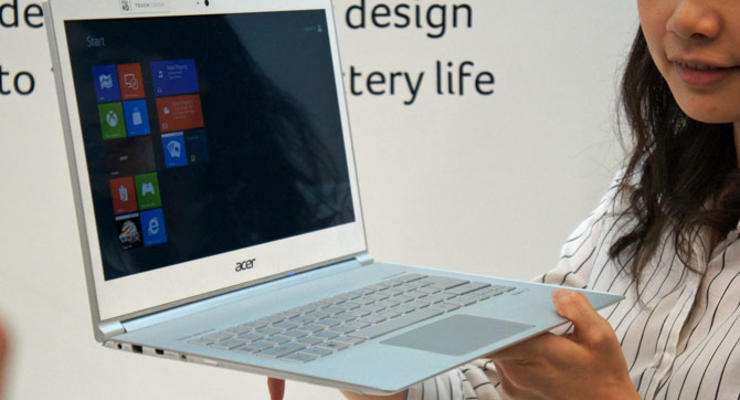 Пальцем деланый: Асer сделает дорогой ноутбук на сенсоре (ФОТО, ВИДЕО)