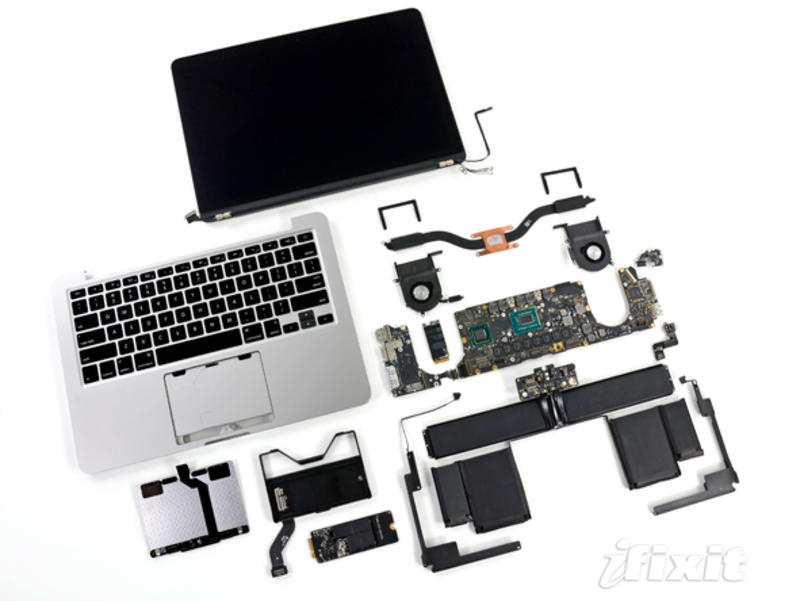 Расчлененка: новый MacBook Pro починить нельзя (ФОТО) / ifixit.com