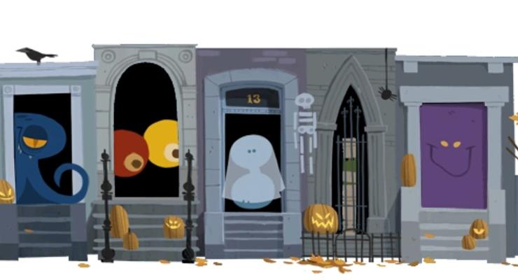 Хэллоуин 2012: Google встретил праздник анимированным логотипом