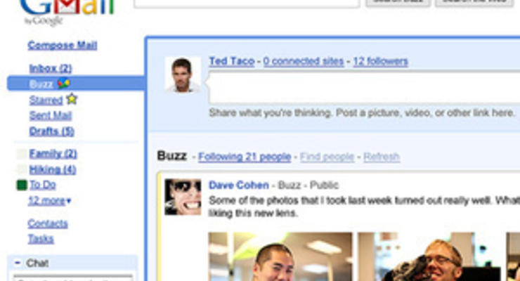 Пользователи Gmail смогут отправлять вложения размером до 10 Гбайт