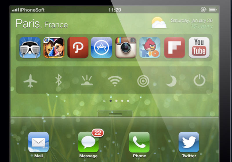 Новый экран и свежие иконки: какой будет iOS 7 от Apple / todaysiphone.com