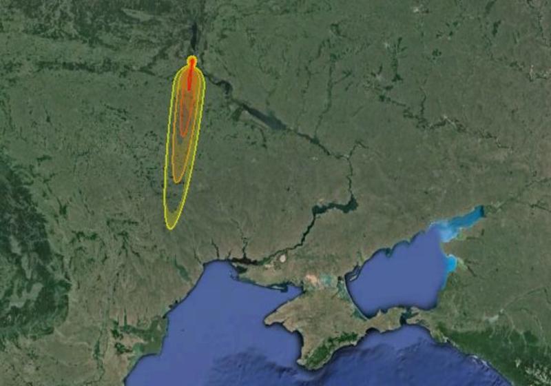 Киев можно уничтожить ядерным взрывом всего за один клик (ФОТО) / nuclearsecrecy.com