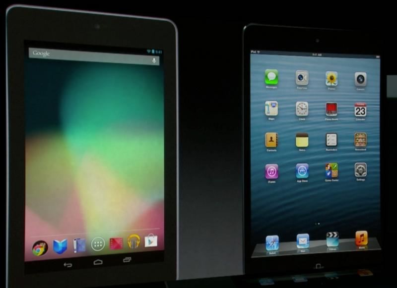 Новый Nexus 7 против iPad mini – кто лучше? / slashgear.com
