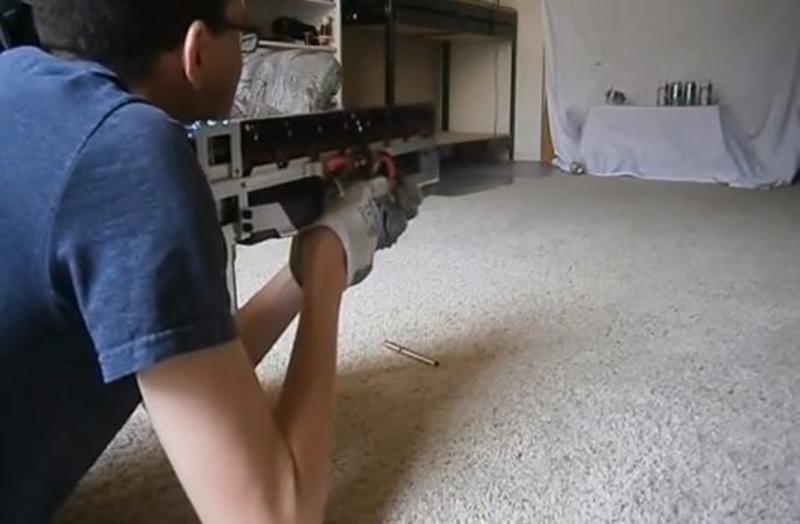 Первая в мире самодельная винтовка Гаусса (ВИДЕО) / youtube.com