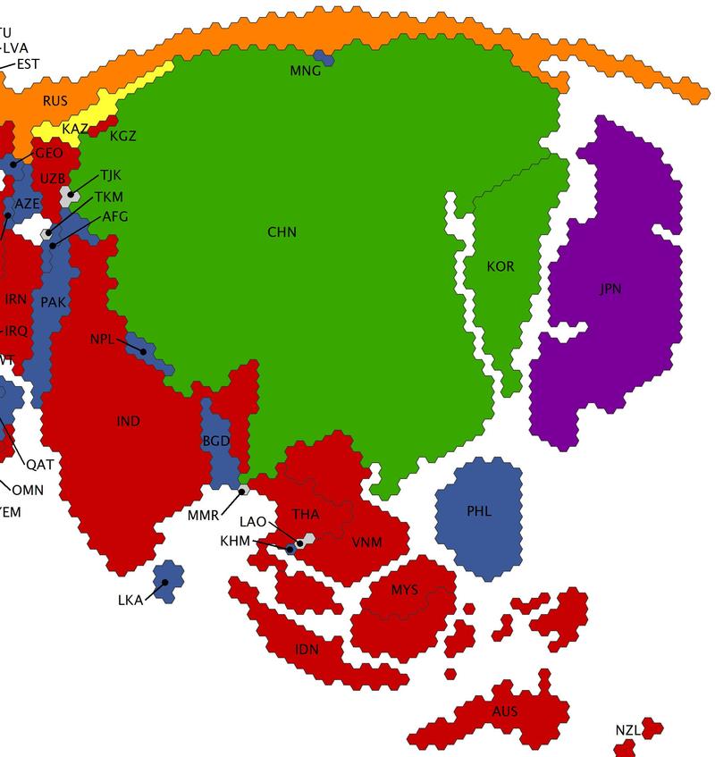 Кто на чем сидит: Составлена самая подробная карта интернета (ИНФОГРАФИКА) / geography.oii.ox.ac.uk