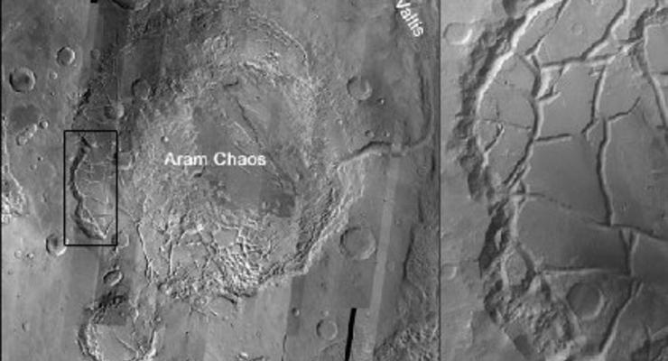 Ученые выяснили причины древнего наводнения на Марсе