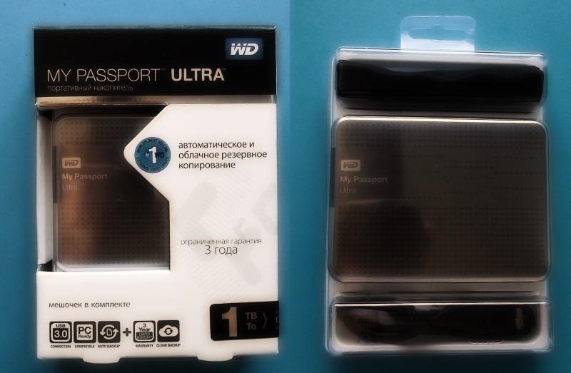 Western Digital My Passport Ultra 1TB – огромный объем в миниатюрном корпусе
