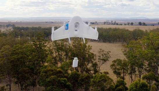 Проект Крылья: Google создает дронов для доставки посылок