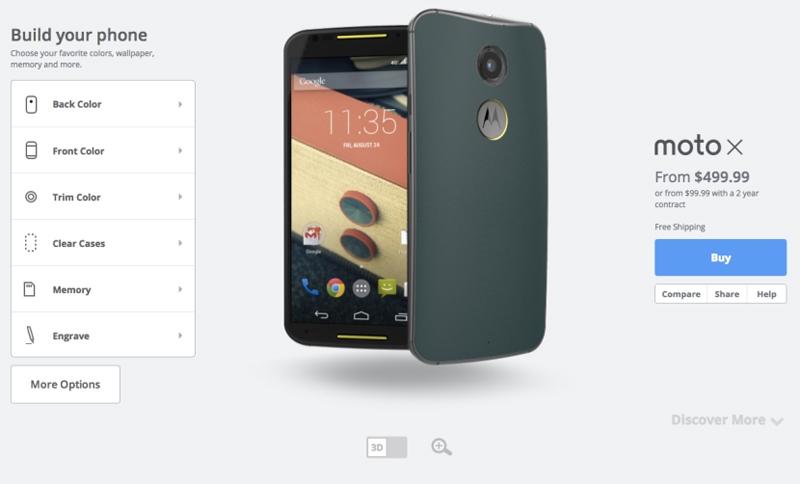 Motorola открыла предзаказы на «умные часы» и телефон Moto X