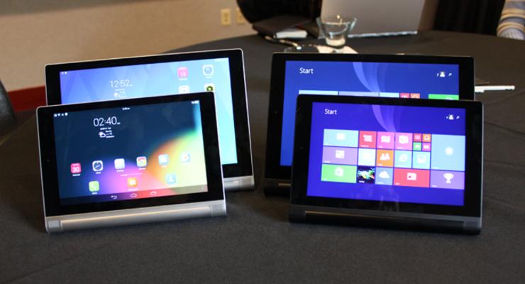 Lenovo представила новые планшеты серии YOGA Tablet