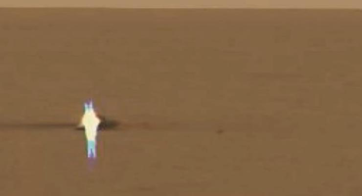 Блестящий и с крыльями: На Марсе увидели «ангела-аборигена» (видео)
