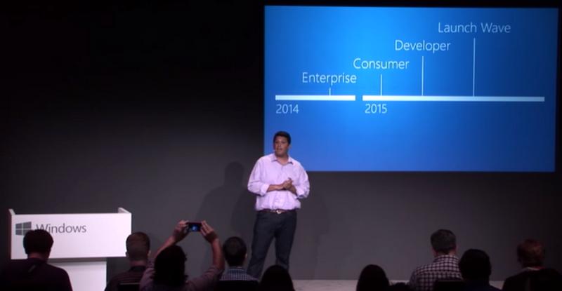 Финальная версия Windows 10 выйдет во второй половине 2015 года