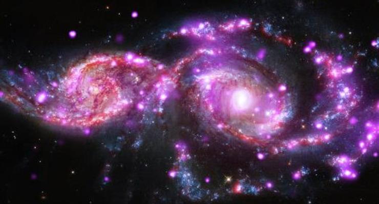 Астрофизики показали первые снимки слияния двух спиральных галактик