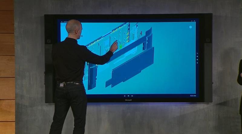 Microsoft представила настенный планшет на 84 дюйма