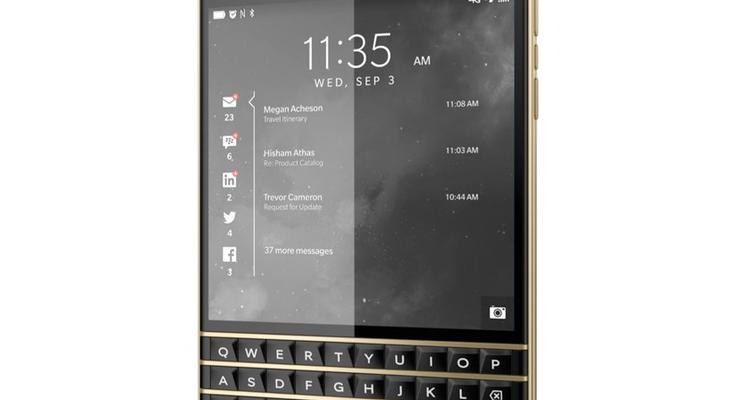 BlackBerry анонсировал черно-золотой телефон Passport ограниченной серии