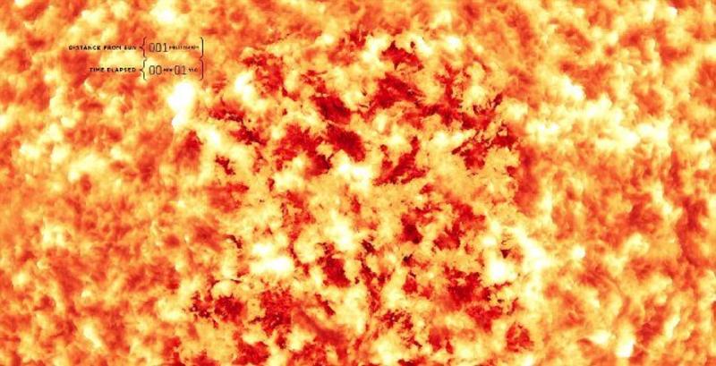 Со скоростью света: Видео-полет от Солнца до Юпитера в реальном времени / Кадр из видео
