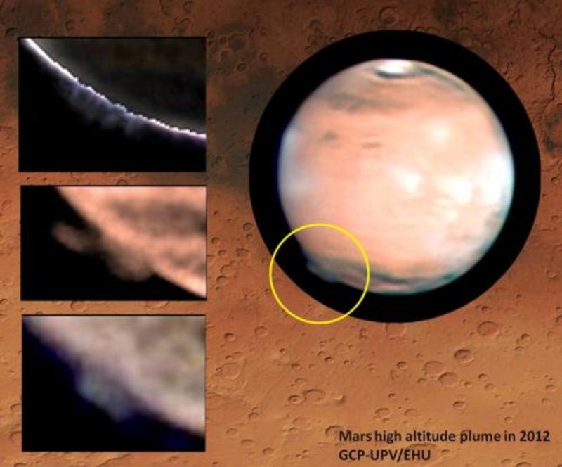 Над Марсом заметили таинственную дымку / phys.org