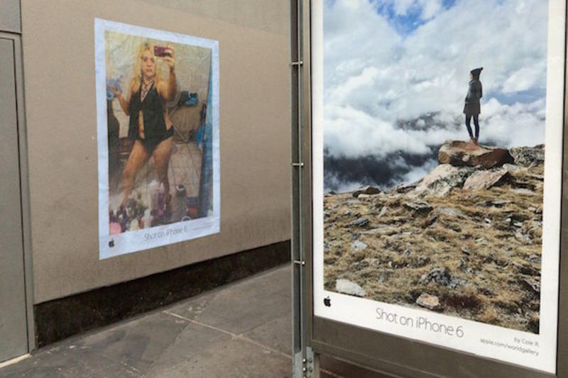 Уличные художники в США высмеяли любителей iPhone / thebolditalic.com