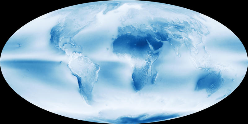 Облачный атлас: НАСА показало самые дождивые и сухие регионы мира / earthobservatory.nasa.gov/
