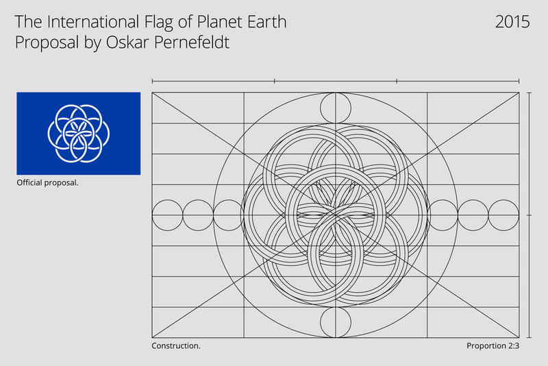 Дизайнер создал флаг Земли для будущих покорителей Вселенной / flagofplanetearth.com