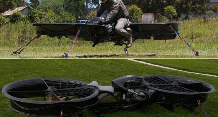Пентагон разрабатывает для военных гибрид байка и вертолета