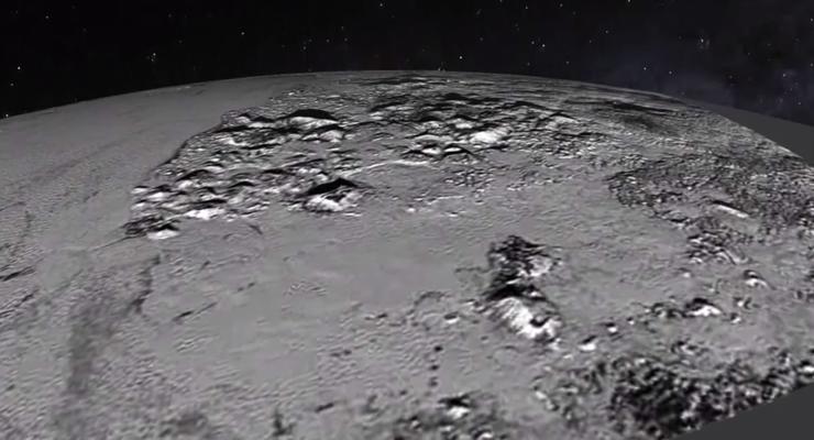 NASA показало видео пролета New Horizons над поверхностью Плутона