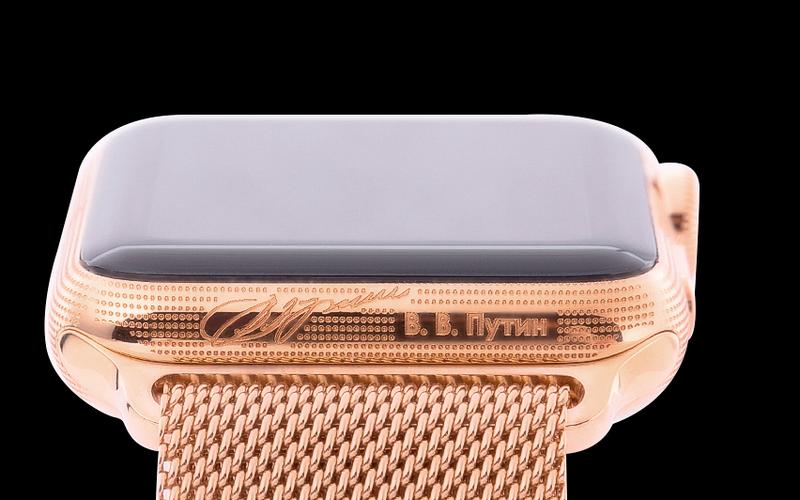 Часы императорские: в России выпустили Apple Watch с автографом Путина / caviar-phone.ru