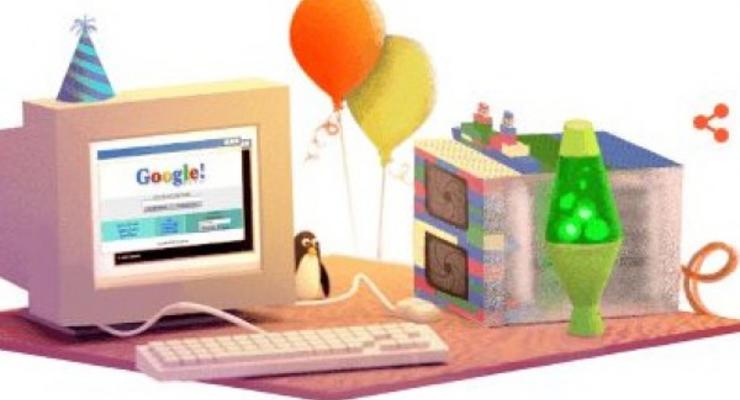 Google отмечает 17-летие праздничным дудлом