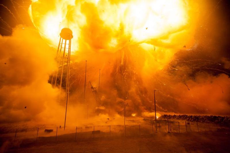NASA опубликовало фото взрыва ракеты Antares / nasa.gov