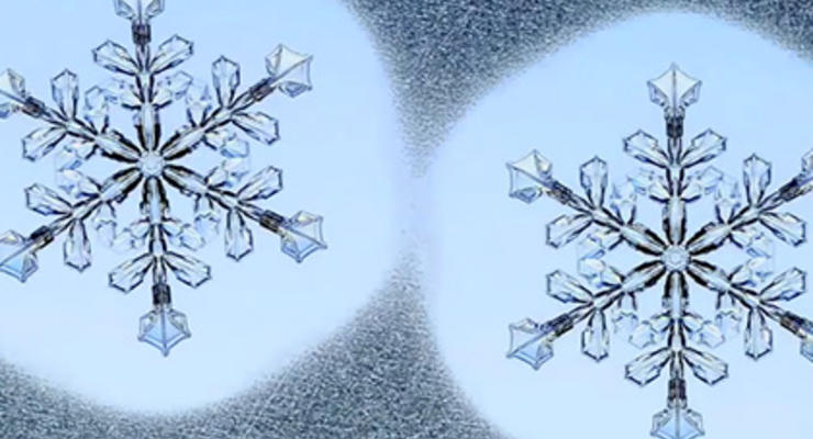 Ученый впервые создал одинаковые снежинки