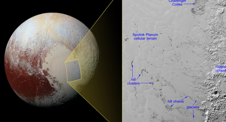 На Плутоне обнаружили айсберги