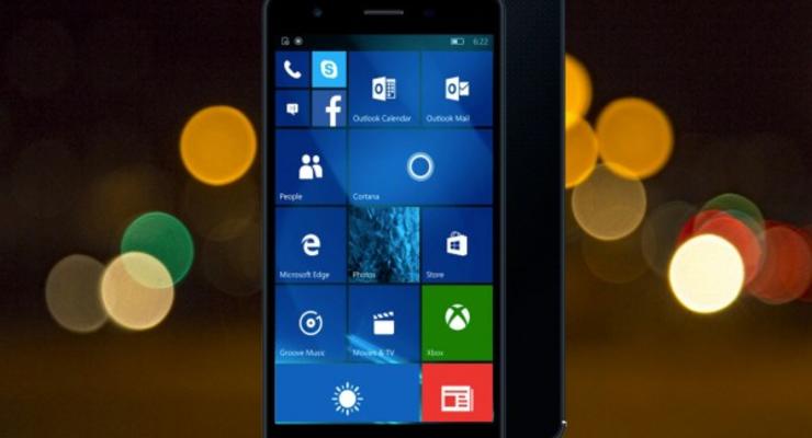 Японская компания показала 6-дюймовый смартфон на Windows 10 Mobile