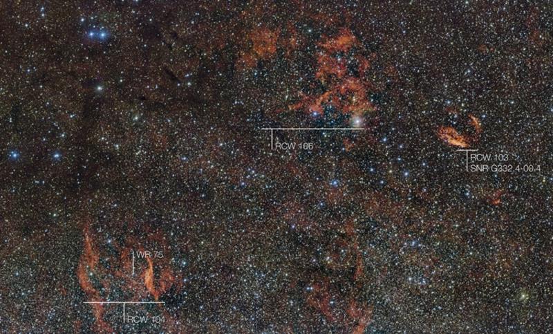 Астрономы засняли облако гигантских звезд / ESO