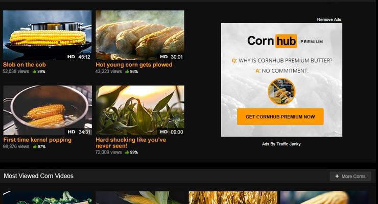 Потереби кукурузку: Крупнейший порнопортал сменил название