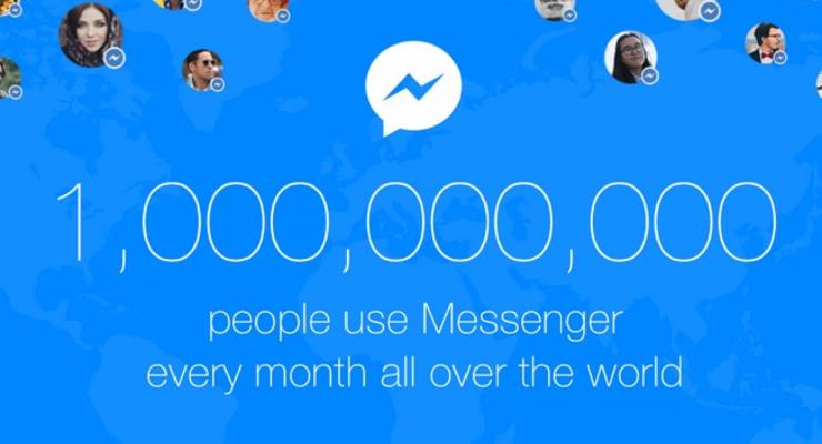 Количество пользователей Facebook Messenger превысило миллиард