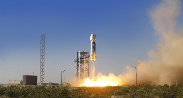 Blue Origin в пятый раз успешно посадила многоразовую ракету