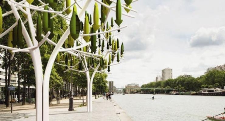 Французская компания разработала "ветряное дерево", вырабатывающее электричество