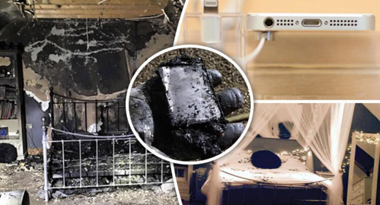 В Великобритании iPhone загорелся во время зарядки и сжег полдома