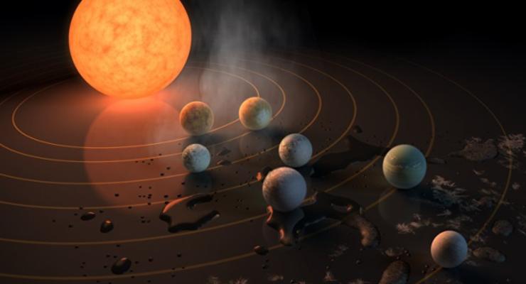 NASA обнаружили целых 6 пригодных для жизни планет в одной системе